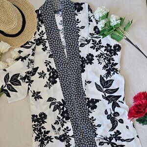 Lulus Floral Print Open Front Kimono Cardigan NWOT - One Size/OS